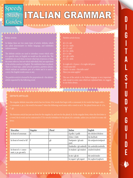 Cover image for Italian Grammar